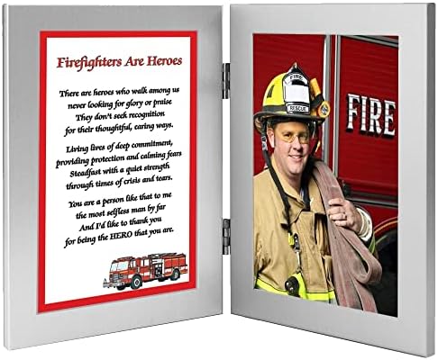 Подарок за пожарникари, херојска песна во рамки во чест на вашиот омилен пожарникар, додадете фотографија од