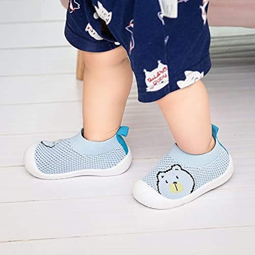 Pluatyep Бебе дете за прв пат шетање чевли за нелигаш, новороденчиња девојчиња меки единствени модни модни здив