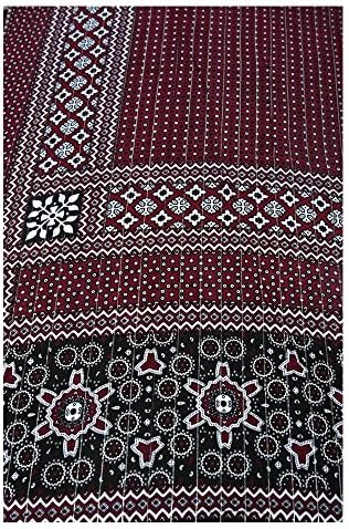 Ајрах печати Гроздобер синди шамија дизајн фустан ватенка прекривка рачен Блок Бајрам Подарок