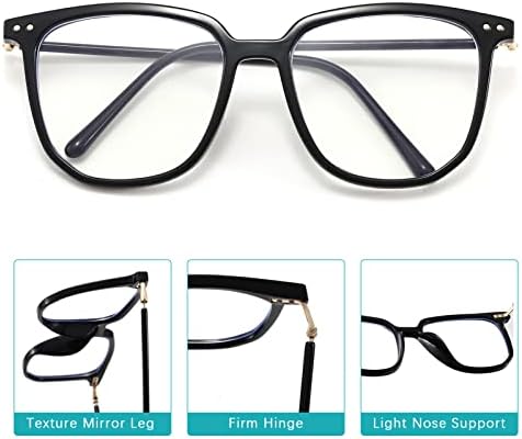 унививион Сино-Светло Блокирање Очила За Жени Мажи Јасно Круг Компјутерски Очила, Лесни Модни Игри Очила