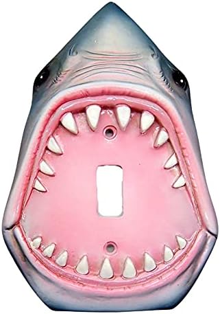 Отворено капаче за прекинувач за светло на ајкула, вклучување на капакот на прекинувачот за светло, наутички декор, 6,5