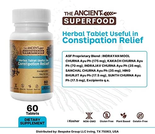 Античката таблета со супер храна, корисна во запек и длабоко детоксикација - 60 броење - природен, без