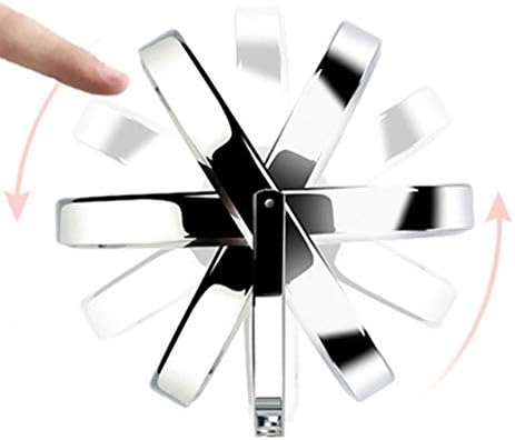 XDSDDS RRUII козметичко огледало LED 3x Преносен ABS материјал Алуминиумски процес на позлата, 11 * 10.5 * 3см