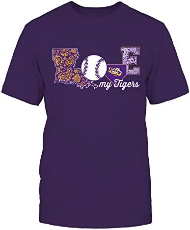Маица на Fanprint LSU Tigers - Сакајте го мојот тим - бејзбол