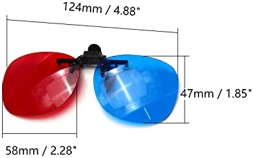 Отмро 3 парчиња Издржливи Очила Во 3д Стил 3д Очила ЗА ГЛЕДАЊЕ 3д Очила За Игри Со 3д Филм Црвено-Сини 3Д Очила