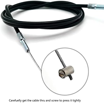 Neynavy 1 PC 71 инчен универзален кабел за гаснење за Manco Go Kart 8252-1390 Go Cart со обвивка од 63 инчи, кабел за