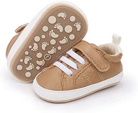 Cosankim бебешки момчиња девојчиња чевли чипка на пит -кожени патики за новороденчиња кои не се лизгаат гумени