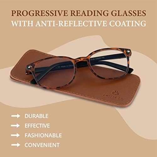 Optix 55 Прогресивни очила за читање за мажи и жени | Мултифокални читатели со анти -рефлексивна обвивка