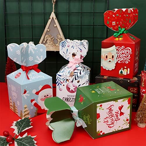 Омига 20 пакувања кутии за подароци за божици божиќни кутии Божиќни кутии Божиќни подароци Поставете Божиќ Подарок кутија
