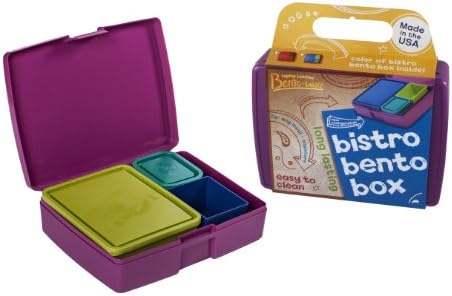 Кутија за ручек Бенто - САД изработени издржливи контејнери за храна - за деца и возрасни - Виолетова