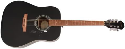 Мелани Сафка потпиша автограм со целосна големина Gibson Epiphone Акустична гитара w/ James Spence Authentication