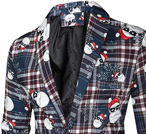Акимпе мажи 2 парчиња облека за печатени костуми за Божиќ, врвови од јакна од 1 парчиња лапчиња + 1